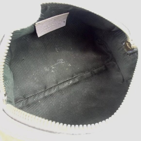 Authentic GUCCI 153228 2149 GG canvas Pouch canvas/leather [Used] - Picture 8 of 12